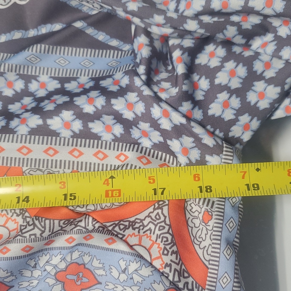 NWT Gretchen Scott So Sexy Paisley Park Dress Size XS V-Neck Mini Elastic Waist - Picture 8 of 10